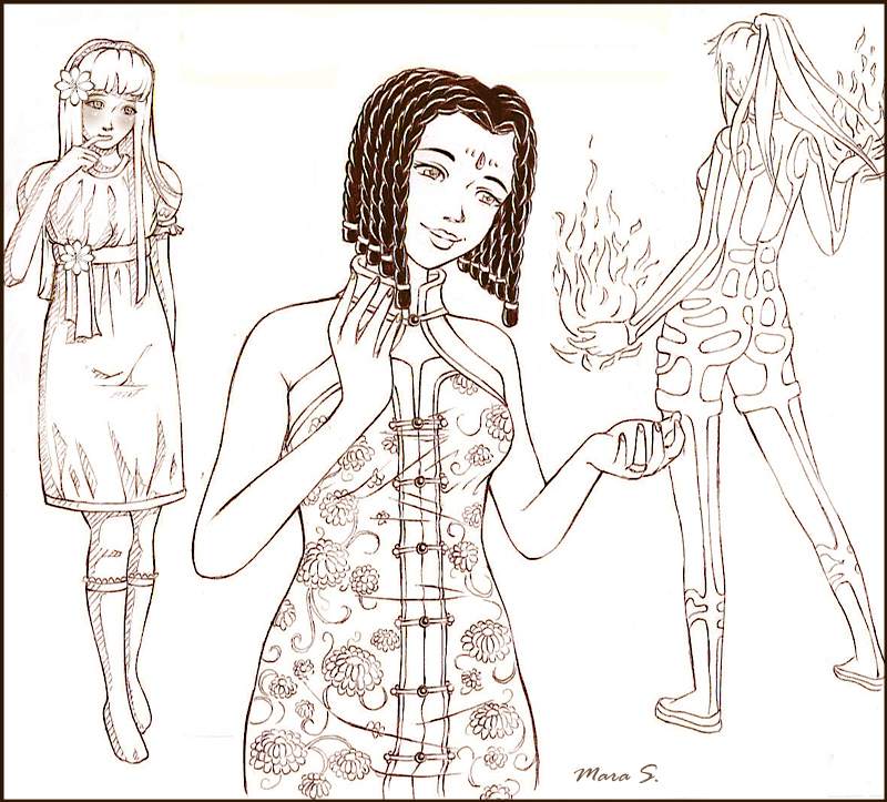 Laudya, Future Libby, and Aurora by Mara S.