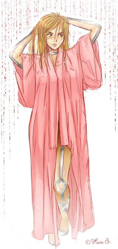Aurora in a bathrobe by Mara S.